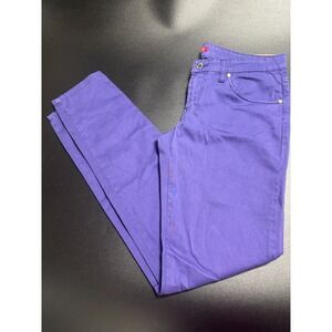 Fiorucci Jeans‎ Women's 27 Purple Denim Skinny Fit 5-Pocket Classic Zip Fly